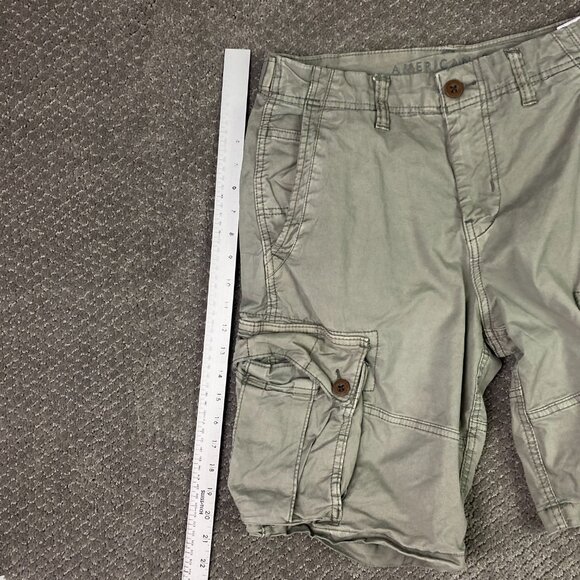 American Eagle Cargo Shorts Classic Length Men's 30 Faded Olive Green - Picture 9 of 11